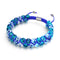 Aquamarine Flame | Lapis Flame x Aquamarine | Double Firefly Glass Bracelet